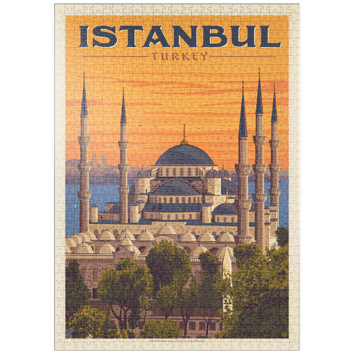 Türkei: Istanbul, Vintage Poster - Premium 1000 Teile Puzzle - MyPuzzle Sonderkollektion von Anderso