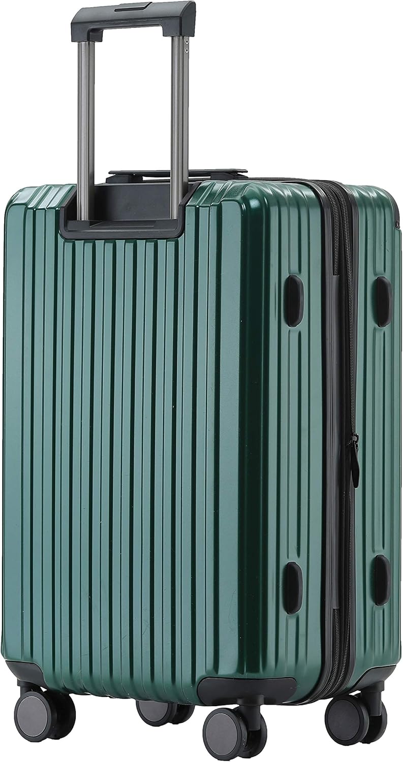 Münicase M816 TSA-Schloss Koffer Reisekoffer Trolley Kofferset Hardschale Boardcase (Dunkelgreen, Gr