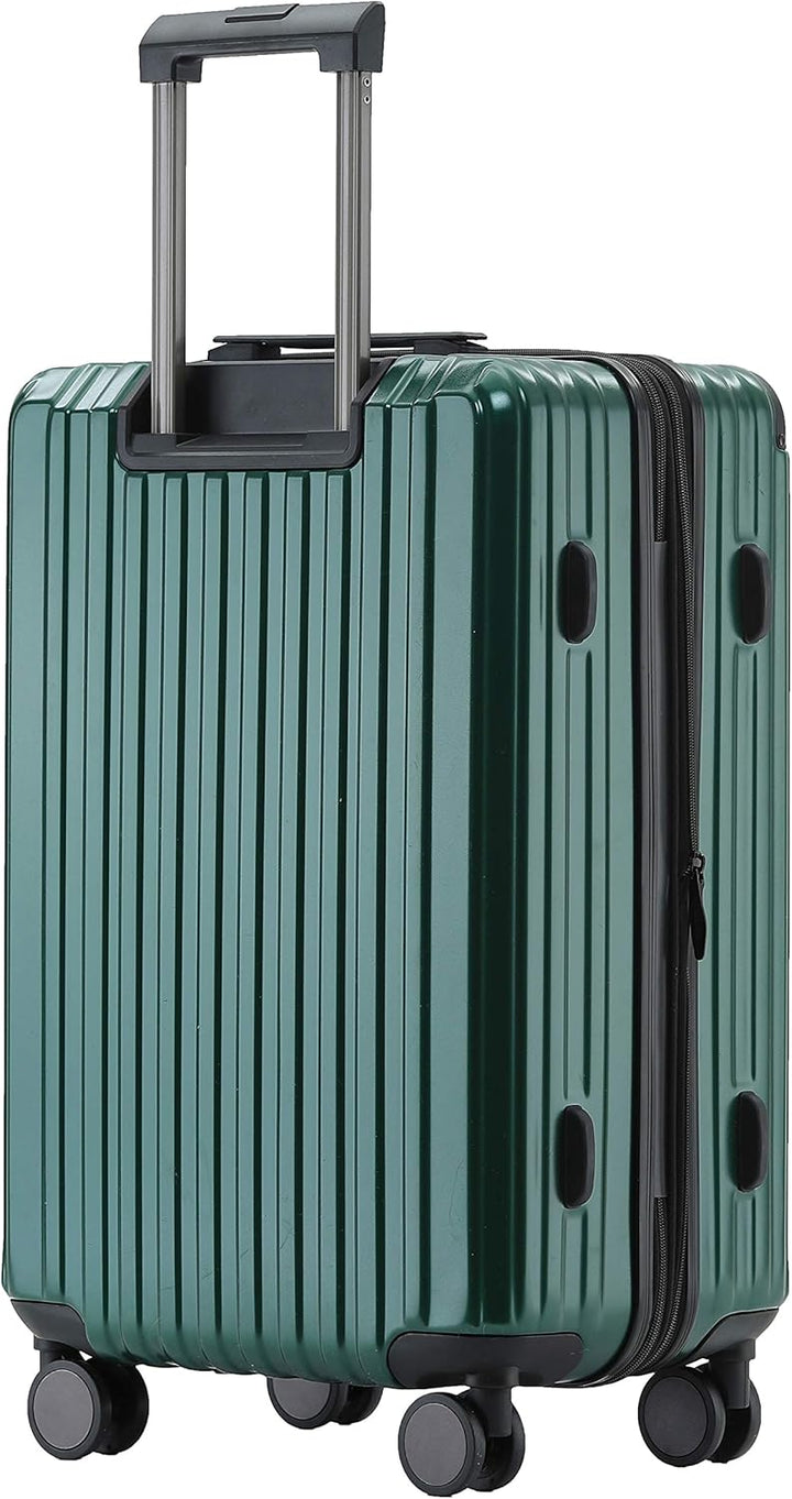 Münicase M816 TSA-Schloss Koffer Reisekoffer Trolley Kofferset Hardschale Boardcase (Dunkelgreen, Gr