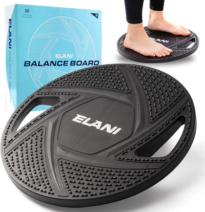 ELANI Rutschfestes Premium Balance-Board, Robustes Wackelbrett für Physiotherapie zur Stärkung der B