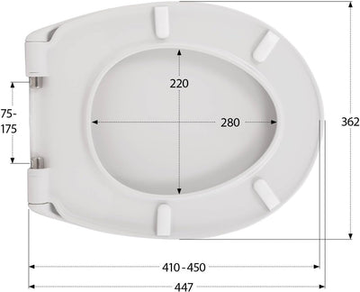 'aquaSu® Toilettendeckel nachhaltig Carini, WC-Sitz mit Absenkautomatik, Made in EU, aus 100% recyce