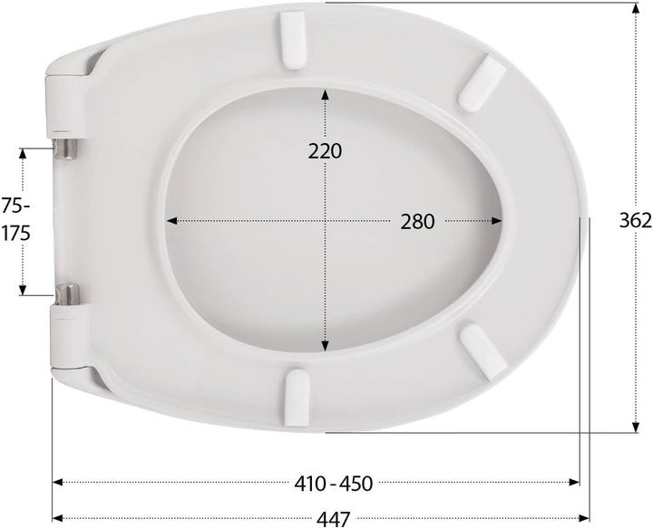 'aquaSu® Toilettendeckel nachhaltig Carini, WC-Sitz mit Absenkautomatik, Made in EU, aus 100% recyce
