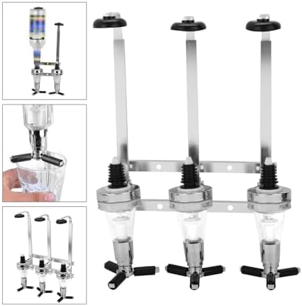 Schnapsspender Wandmontiert – 30 ml Bar Butler Flaschenhalter aus Aluminiumlegierung, Spirituosen-Di