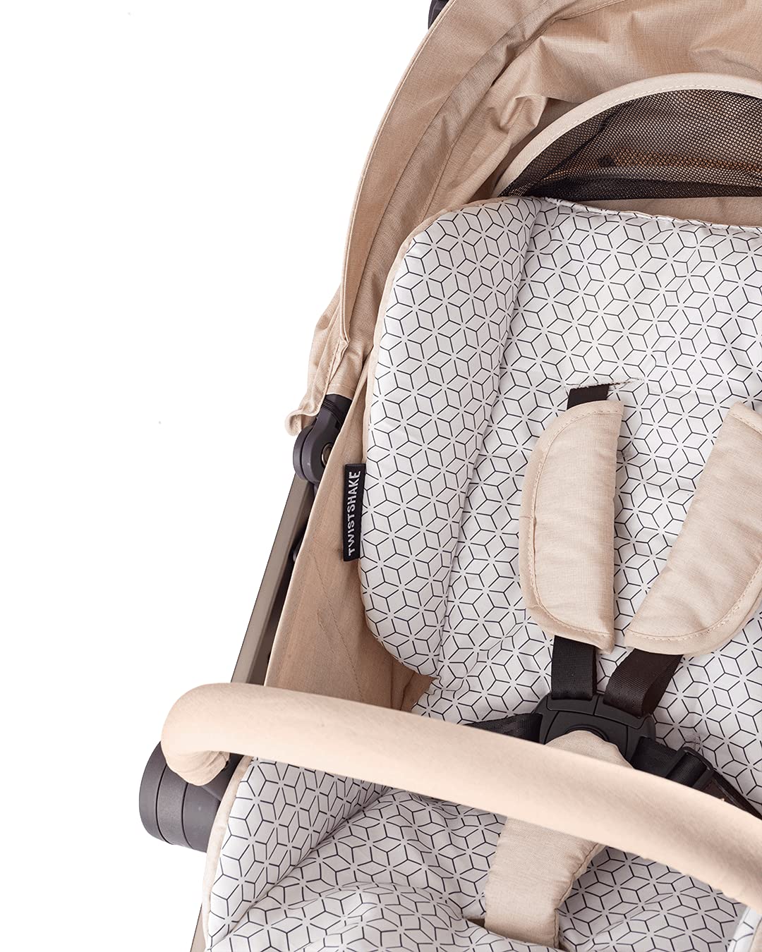 TWISTSHAKE Sitzauflage und Fusssack Set für Tour Kinderwagen, Beige Sitzauflage und Fusssack Beige,