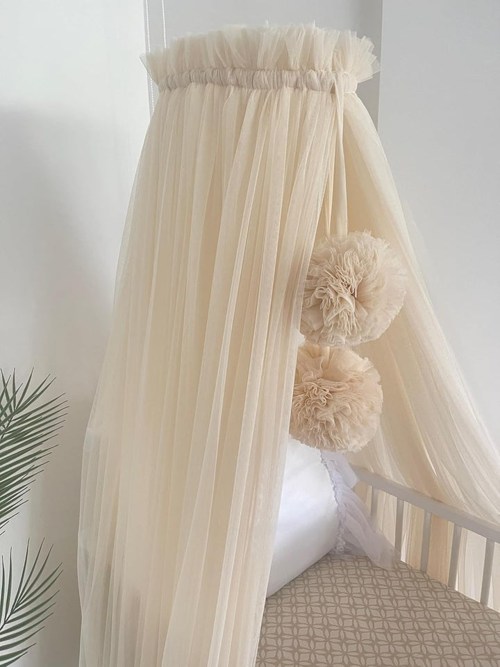 Baby Fancyroom Betthimmel für Babybett, Prinzessib Babywiege, Moskitonetz, Beistellbett Himmel, Baby