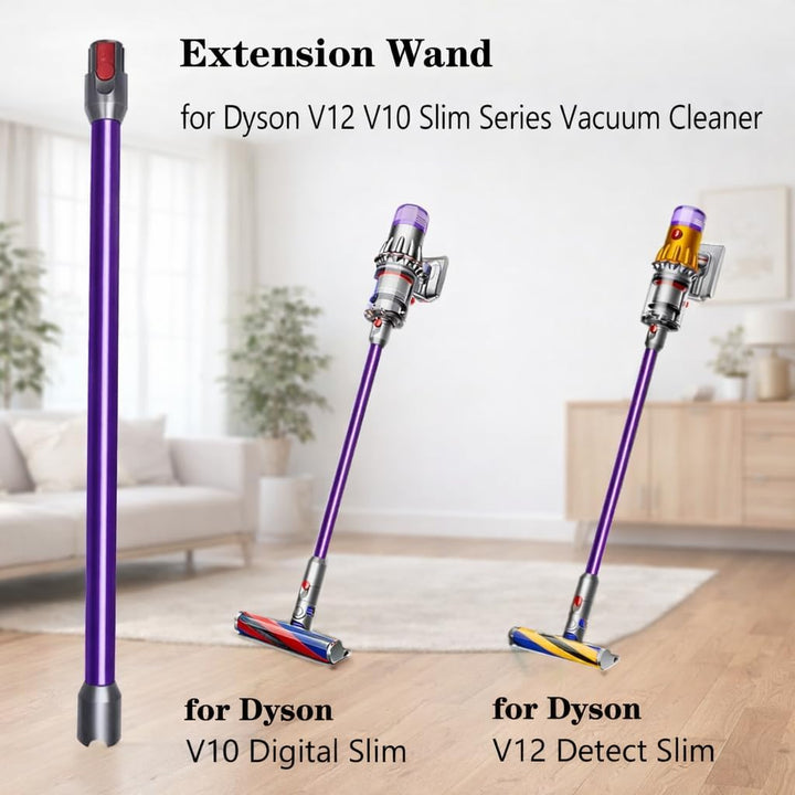 Verlängerungsrohr für Dyson V12 Detect Slim / V10 Digital Slim Stabstaubsauger, 74cm/29in Aluminium