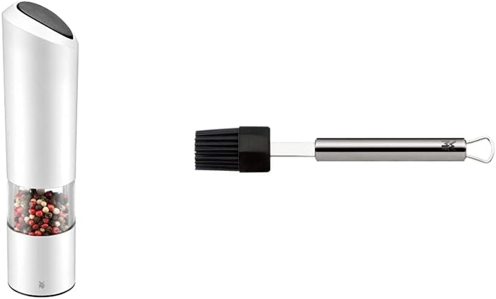 WMF Elektrische Mühle weiss Kunststoff Acrylglas & Silikon-Backpinsel 20 cm Profi Plus Cromargan Ede