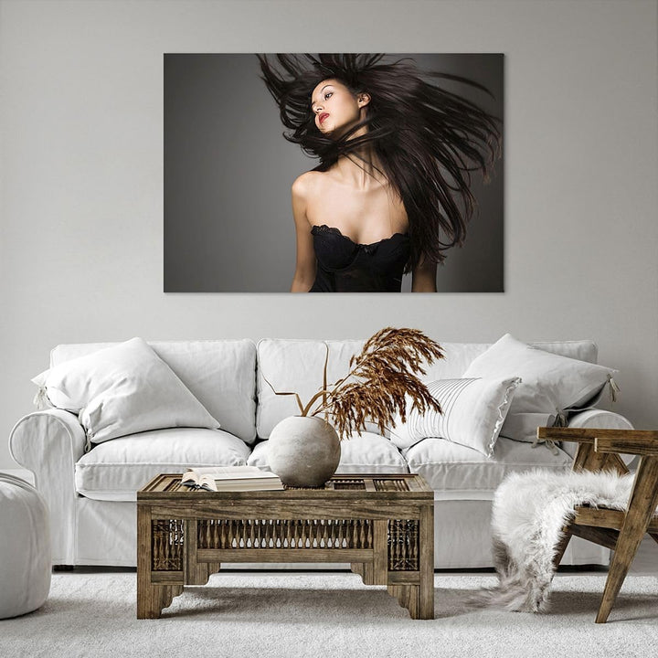 Bilder auf Leinwand Schönheit Mode Modell posieren Leinwandbild 70x50cm Wandbilder Dekoration Wohnzi