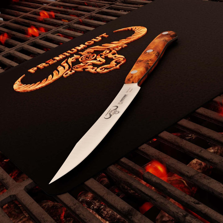 GIESSER seit 1776 - Made in Germany - Steakmesser 12 cm Tree of Life, PremiumCut Steak No 1, Thuja,