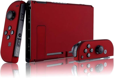 eXtremeRate Hülle Case für Nintendo Switch Joycon/Konsole, Rückgehäuse&Kickstand für Switch Console,