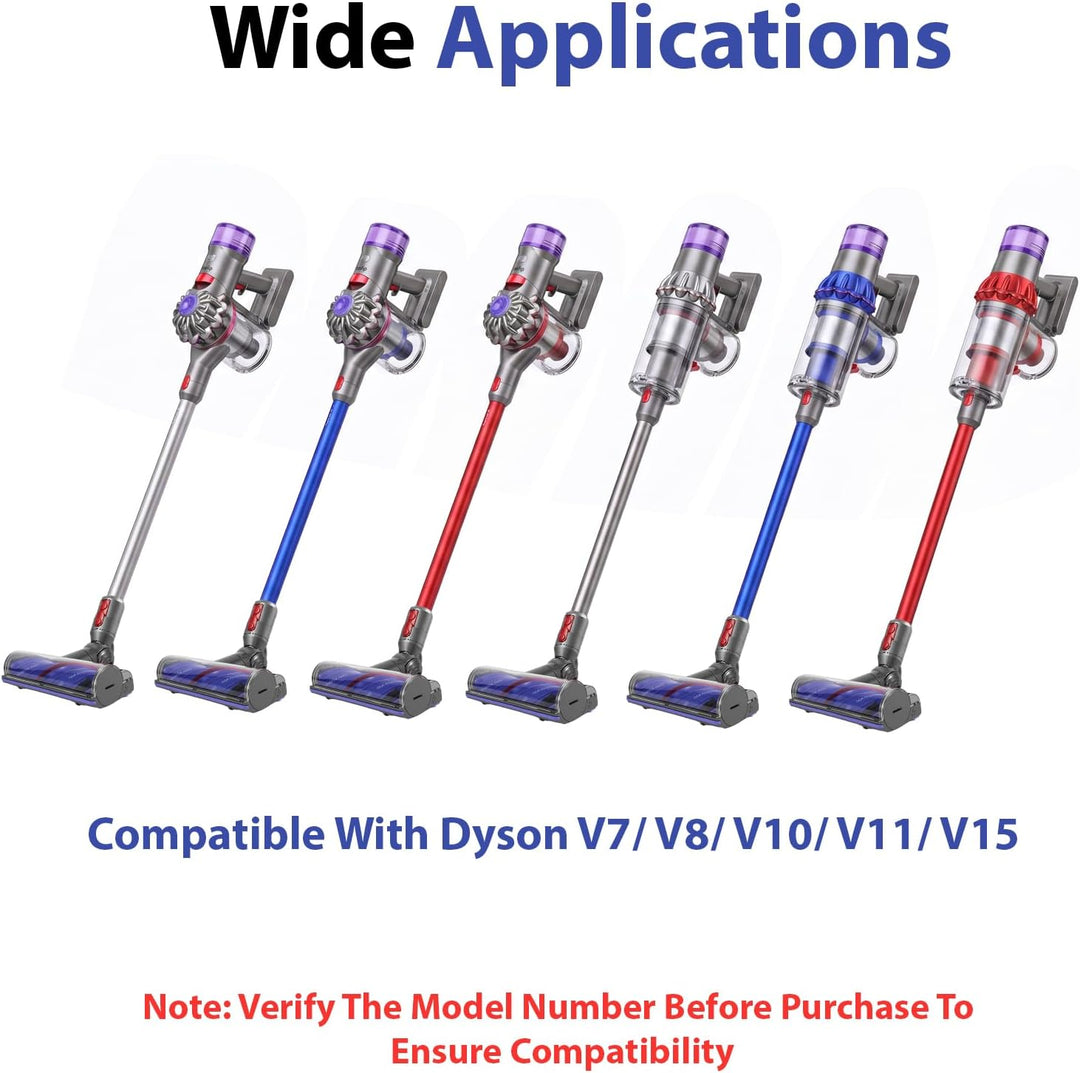 Anti Verheddern Bürste Kompatibel mit Dyson V7/ V8/ V10/ V11/ V15, Upgrade Direktantrieb Turbobürste