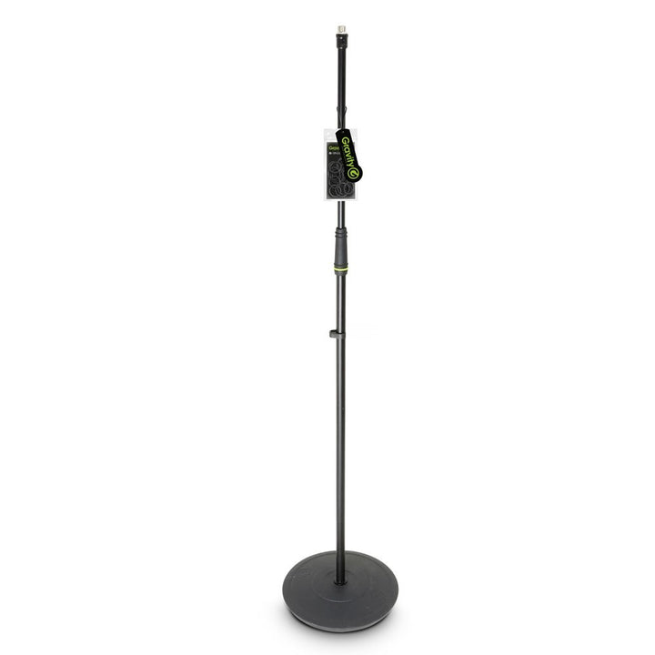 Gravity MS 23 - Mikrofonständer Gerade mit Tellerfuss, maximale Höhe von 160 cm, schwarz Ergonomisch