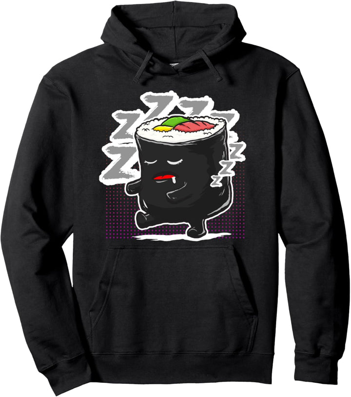 Lustiges japanisches Nigiri Sushi Schlafwandern Pullover Hoodie