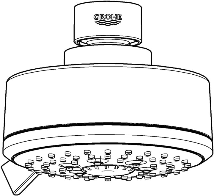 Grohe Tempesta Cosmopolitan 100, Kopfbrause, 4 Strahlarten, Chrom, 27591001
