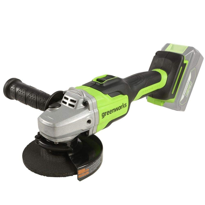 Greenworks Tools GD24AG Akku Winkelschleifer 125 mm Schneidemesser, 10500rpm, Links- oder Rechtshänd