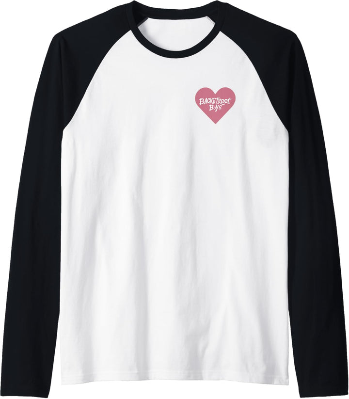 Backstreet Boys – Pink Heart Logo Pocket Raglan