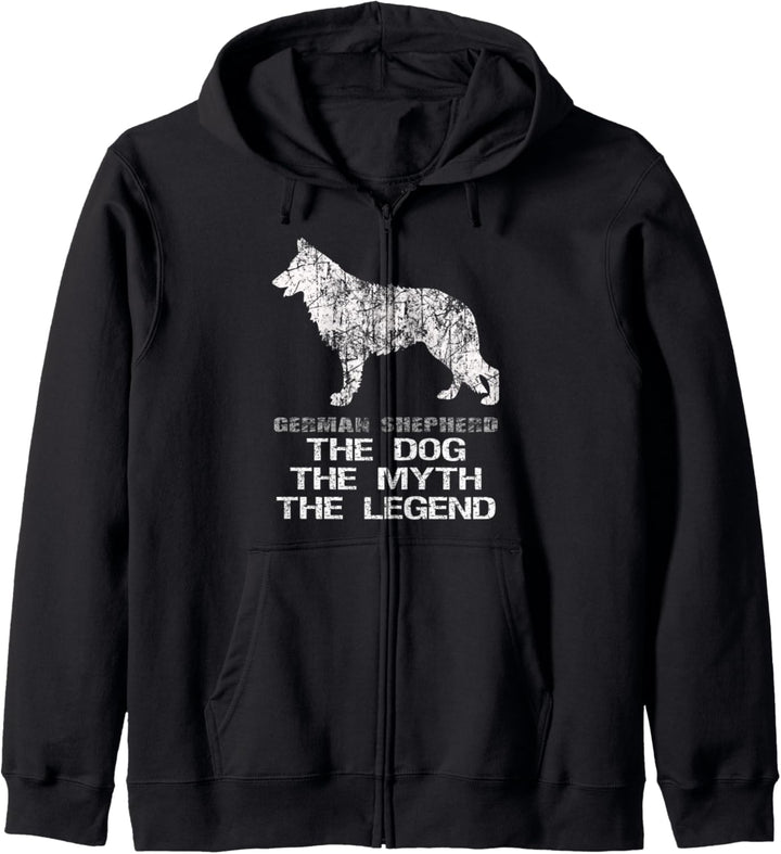 Deutscher Schäferhund lustige Hunde Mythos Legende Haustier Kapuzenjacke