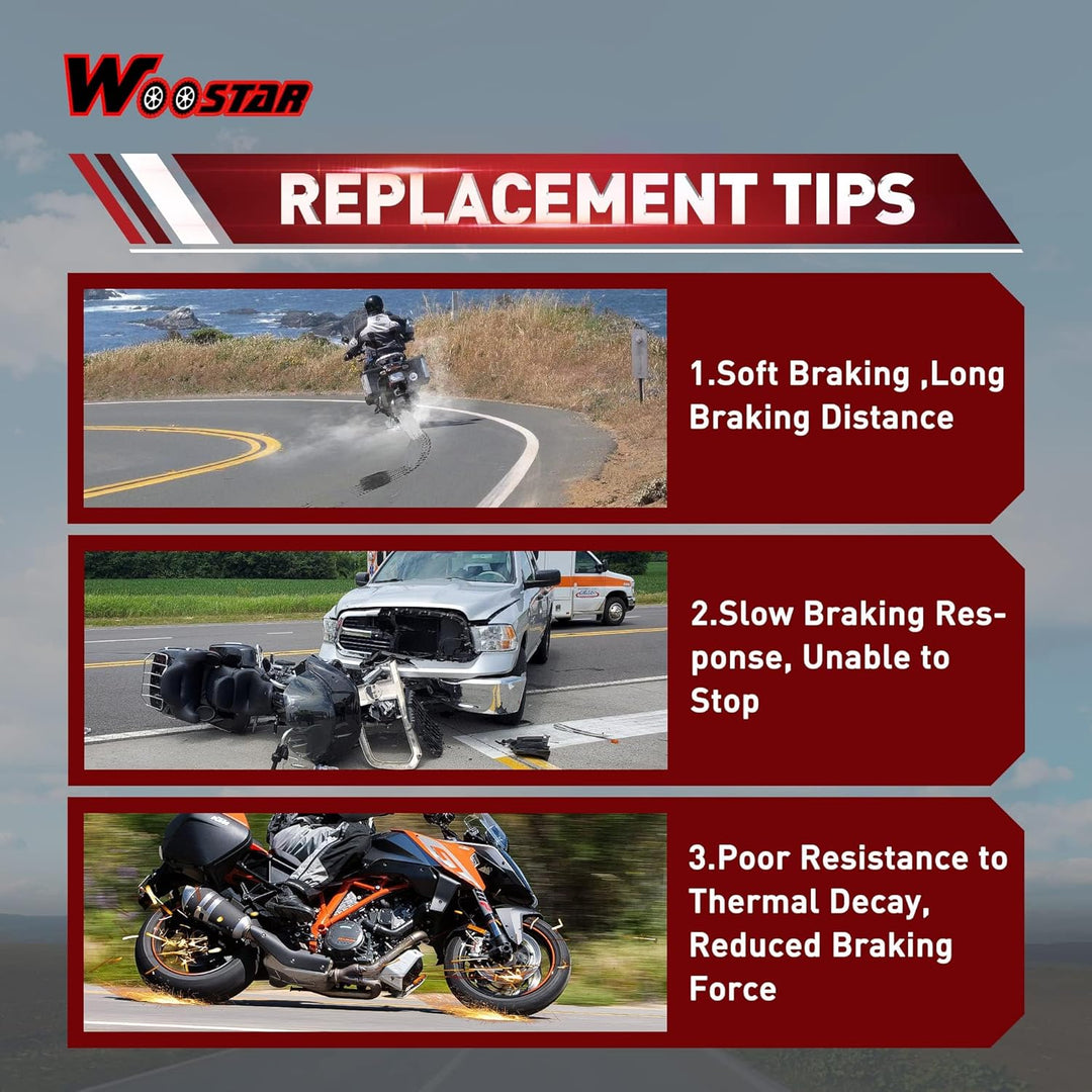 WOOSTAR Hydraulische Bremssattel Vorne Ersatz für 90ccm 110ccm 125ccm Taotao Peace SSR SDG Lifan Dir