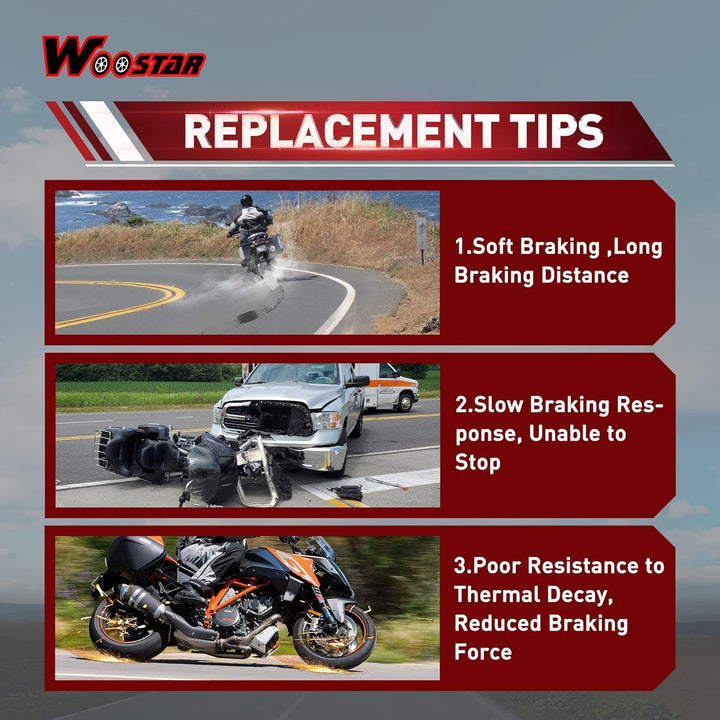 WOOSTAR Hydraulische Bremssattel Vorne Ersatz für 90ccm 110ccm 125ccm Taotao Peace SSR SDG Lifan Dir