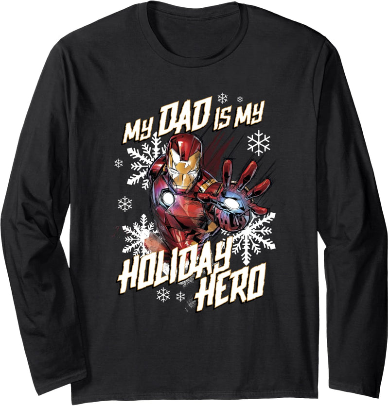 Marvel Iron Man Dad Holiday Hero Weihnachten Langarmshirt