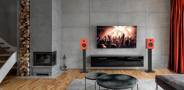 Kanto Ren 200W Powered Speaker System with HDMI ARC Input for TV & Home Theater | USB-C and Bluetoot