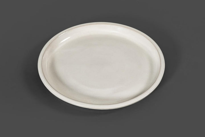 Vogeltränke/Teller/Untersetzer für Pflanzgefässe Blumentöpfe Blau Weiss Anthrazit glasiert aus Stein