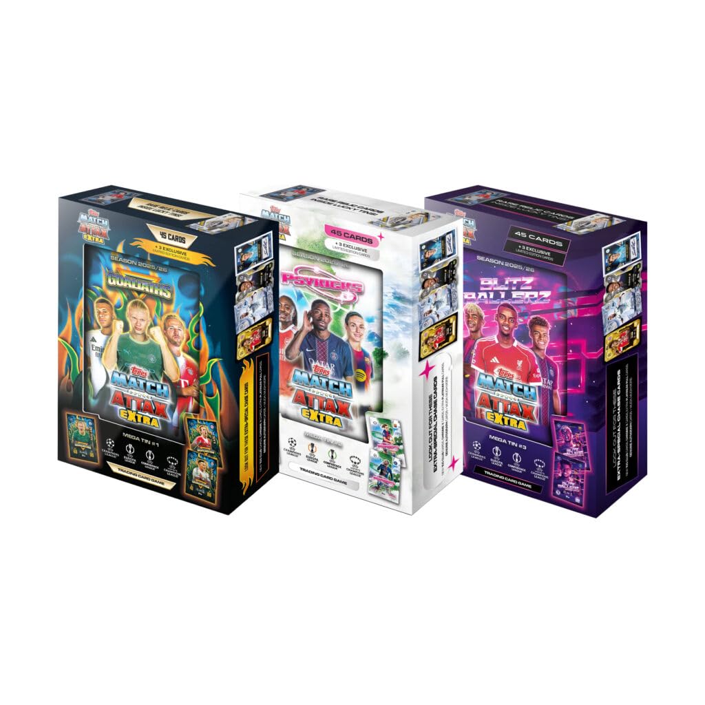 Topps UCC Match Attax Extra 2026 - Mega Dose - Goliaths - enthält 48 Karten einschliesslich 3 Goliat