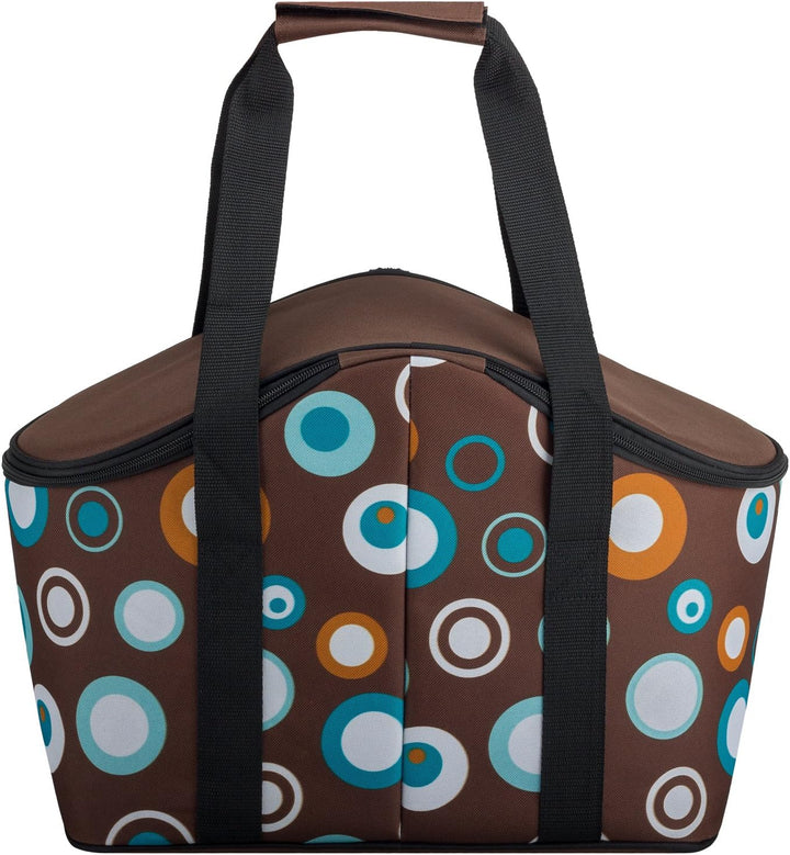 anndora Kühltasche 20 Liter - Farbwahl braun hellblau, braun hellblau