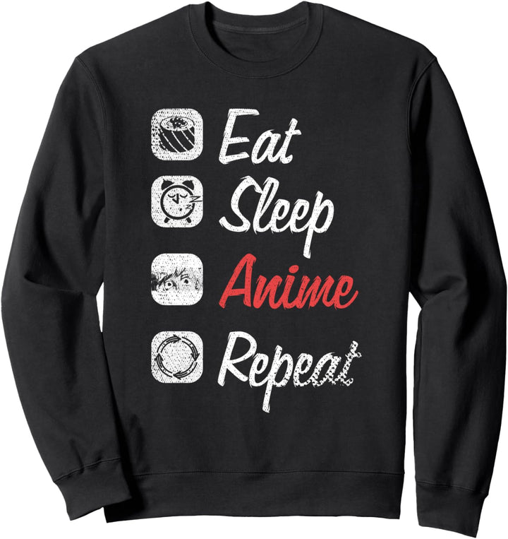 Manga Otaku Japanisches Sushi Kawaii Japan Lustiges Anime Sweatshirt