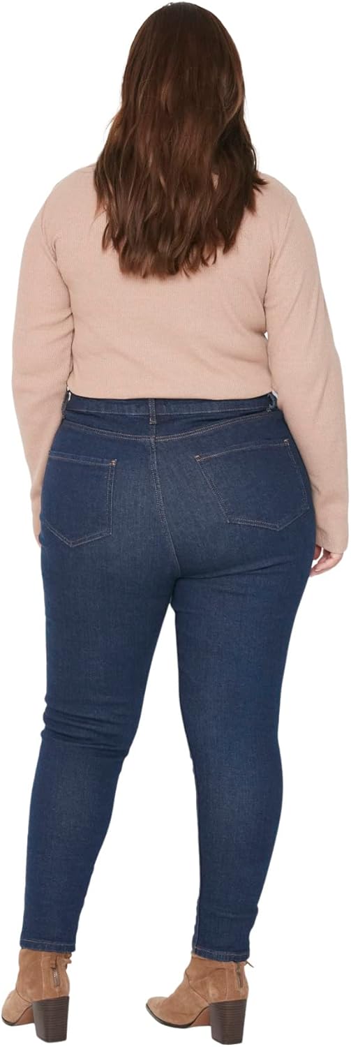 TRENDYOL Damen Plus Size Jeans 50 Blau, 50 Blau