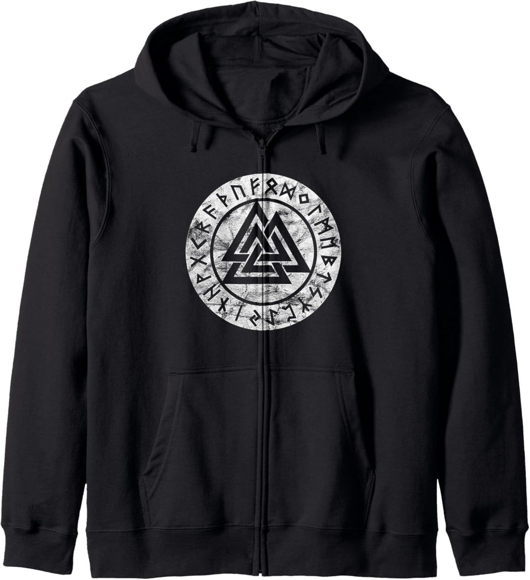 Valknut Odin Symbol Wikinger Pagan Nordische Mythologie Kapuzenjacke