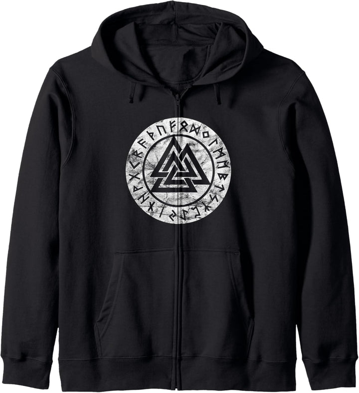 Valknut Odin Symbol Wikinger Pagan Nordische Mythologie Kapuzenjacke