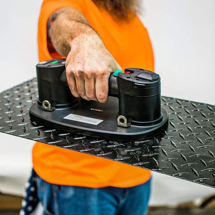 NEMO GRABO (2 Batterien, 2 Dichtungen) – elektrischer Vakuum-Saugnapfheber für Holz, Paver, Trockenb