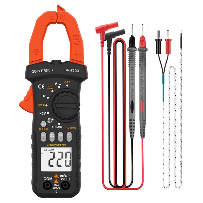 Digitales Zangenmessgerät Multimeter T-RMS 6000Counts GR-7200B Strommessgerät Multimeter Spannungspr