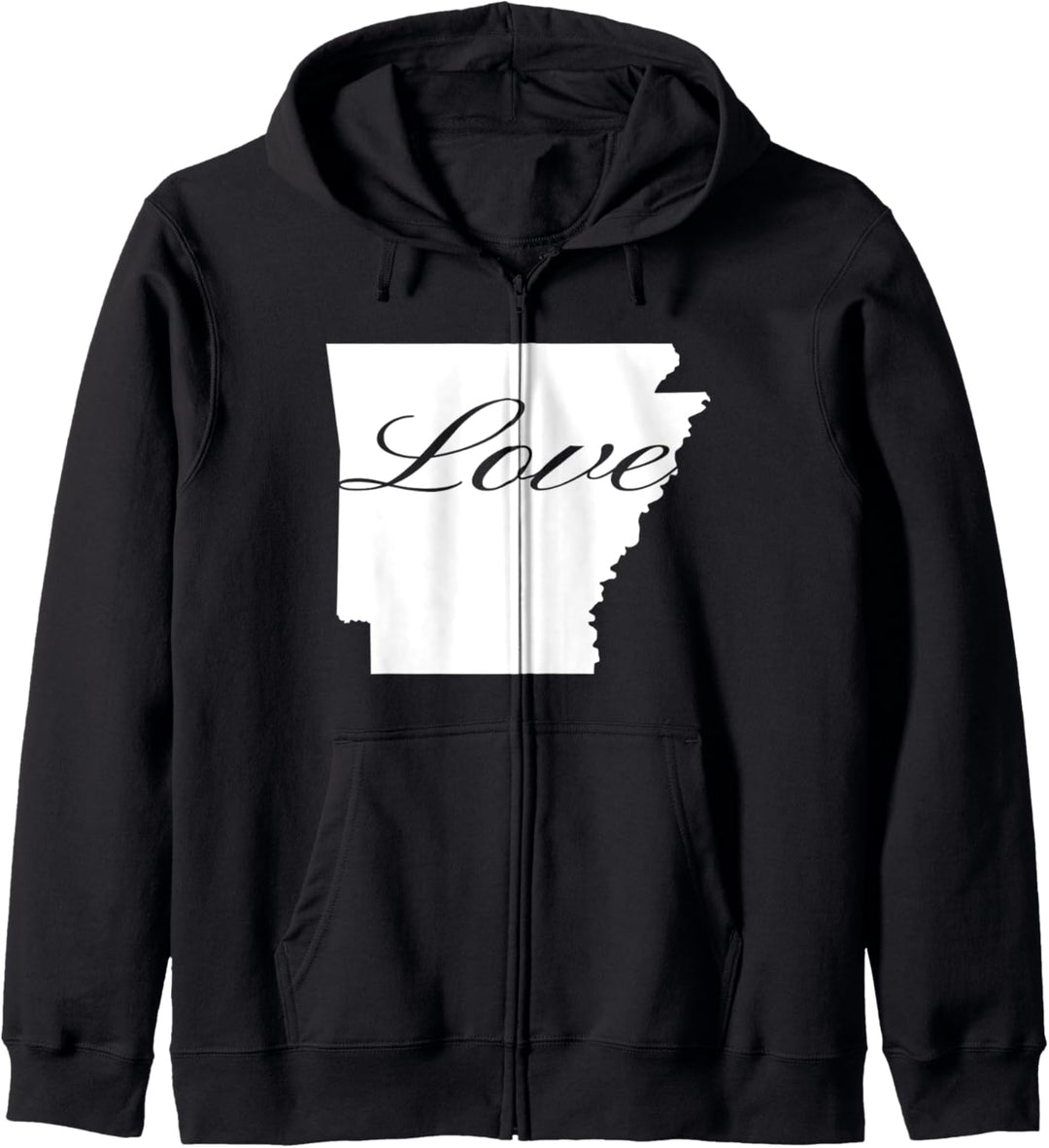 Arkansas Cursive Love State Pride Kapuzenjacke