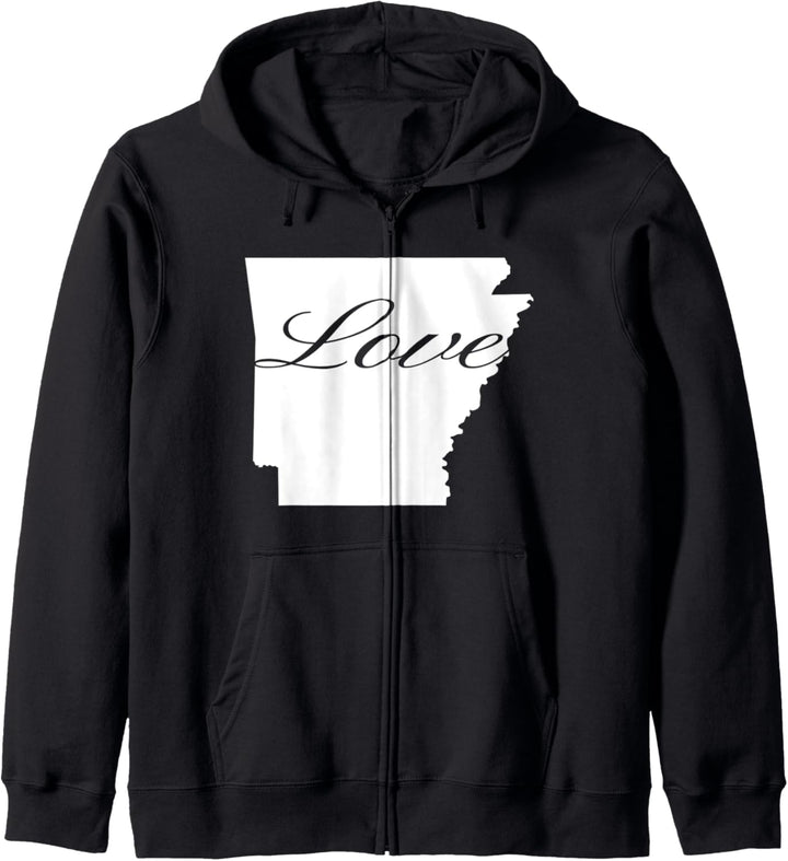 Arkansas Cursive Love State Pride Kapuzenjacke