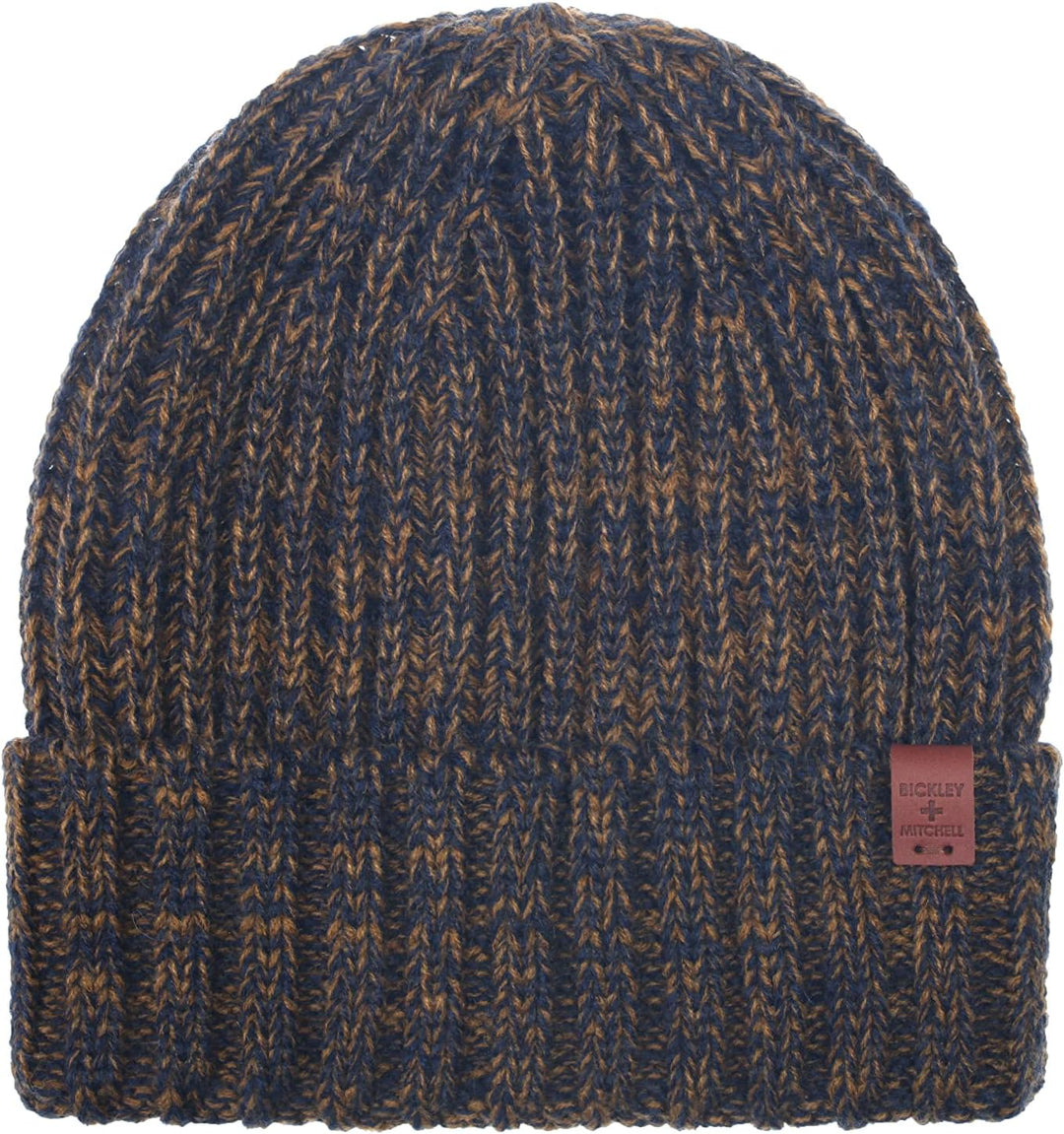 BICKLEY + MITCHELL Men's Basic Rib Mens 1003-01-10-187 Beanie Hat, Camel Twist, One Size