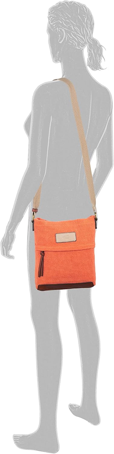 camel active, OAKLAND PI, Damen, Umhängetasche, M, Orange Orange 24,5 x 8,0 x 28,0 (LxBxH), Orange 2