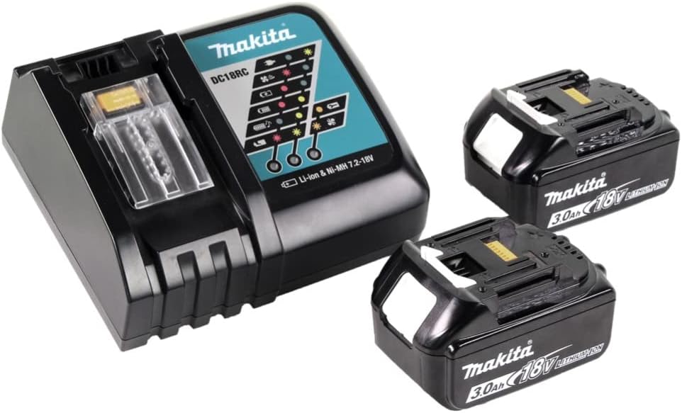 Makita DDF 485 RFJ 18 V Akku-Bohrschrauber mit 2 Akku 3 Ah + Ladegerät im Makpac