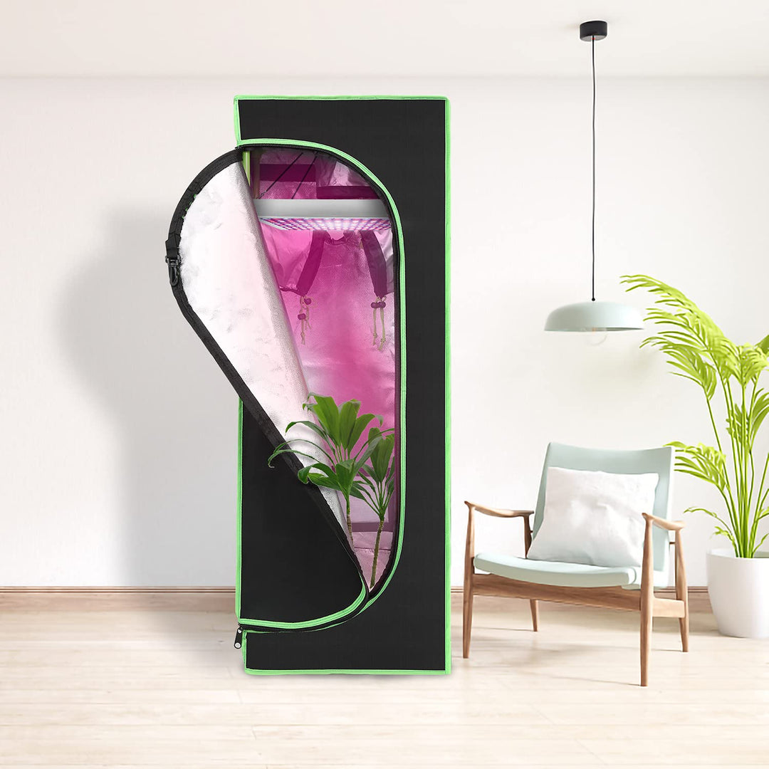 Growzelt 40x40x120CM Grow Tent, 600D Oxford mit Beobachtungsfenster Zuchtzelte für hydrokulturen, Li