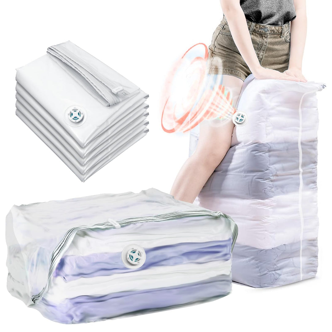 5PCS Vakuumbeutel für Bettdecken 100x80x32cm Würfel Vakuumbeutel für Kleidung Gross xxl Vacuum Bags
