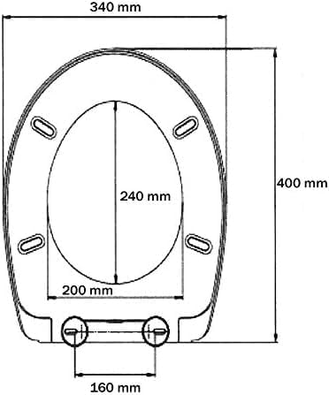 ADOB Kinder WC Sitz weiss für kleine Keramiken, Ideal für Kindergärten, passend auf Kinderkeramiken,