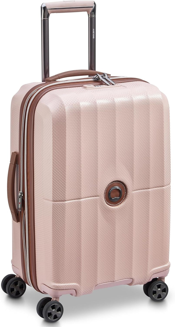 DELSEY Paris St. Tropez Hardside Erweiterbares Gepäck mit Spinner-Rädern, Rose, Carry-on 21 Inch, St