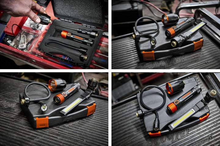Osram LEDinspect 3-IN-1 Inspection Light KIT – LEDIL417, Taschenlampe & Flexibler Schwanenhals & Ins