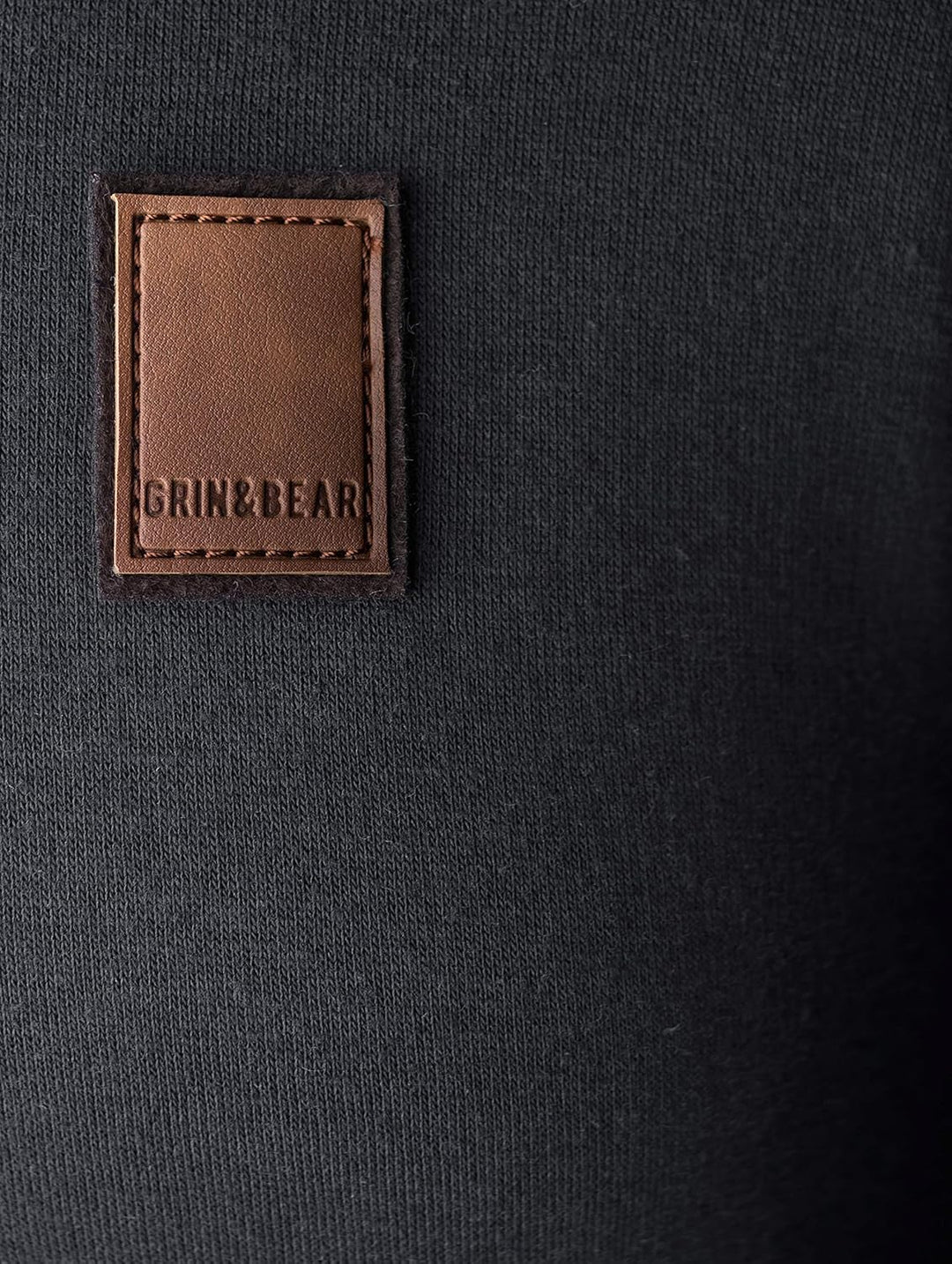 Grin&Bear Herren Kapuzenpullover Kapuzenjacke Hoodie mit Kontrast Kapuze GEC475 M Anthrazit, M Anthr