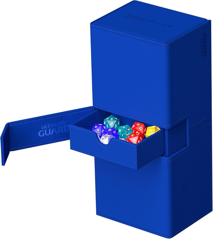 Ultimate Guard Twin Flip`n`Tray 266+ Xenoskin Blau, Blau