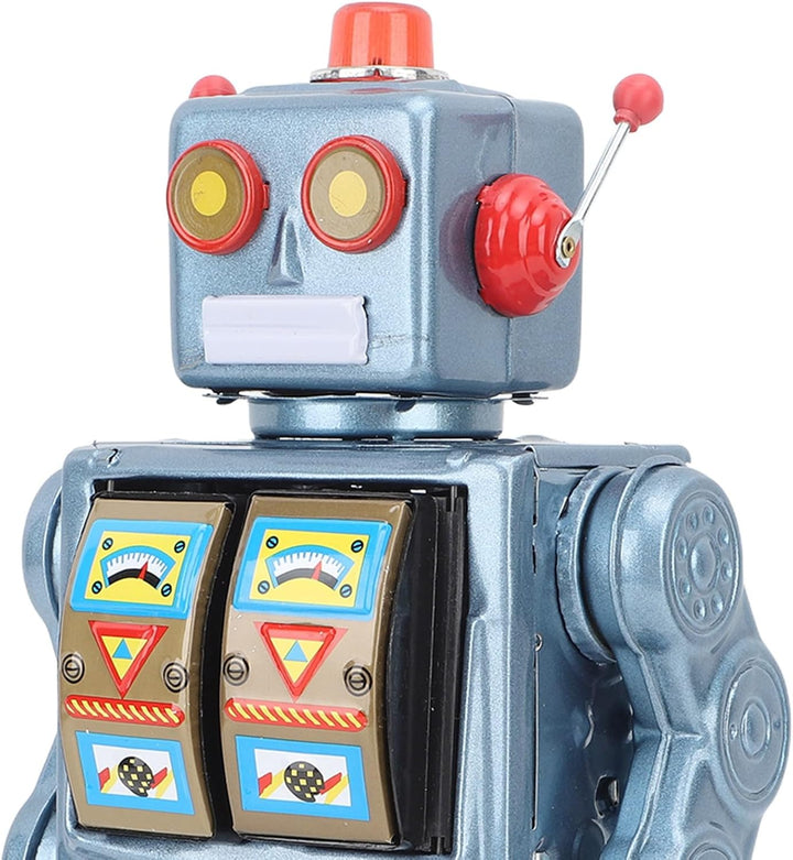 HUSHUI Metallzinn Roboter Spielzeug Retro Elektrische Rotierende Figuren Modell Erwachsene Kollektio