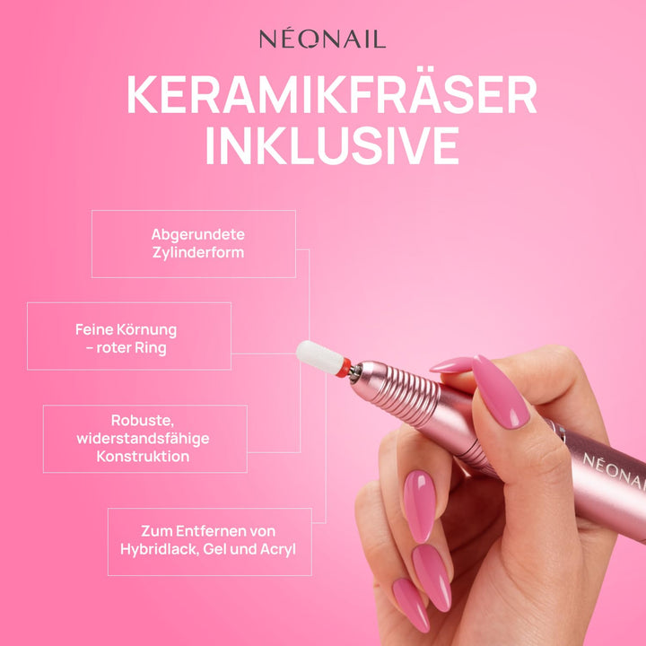 NÉONAIL Nagelfräser - Hornhautentferner Elektrisch - Nagelfeile - Mini USB Nail Drill 12 W - Manikür