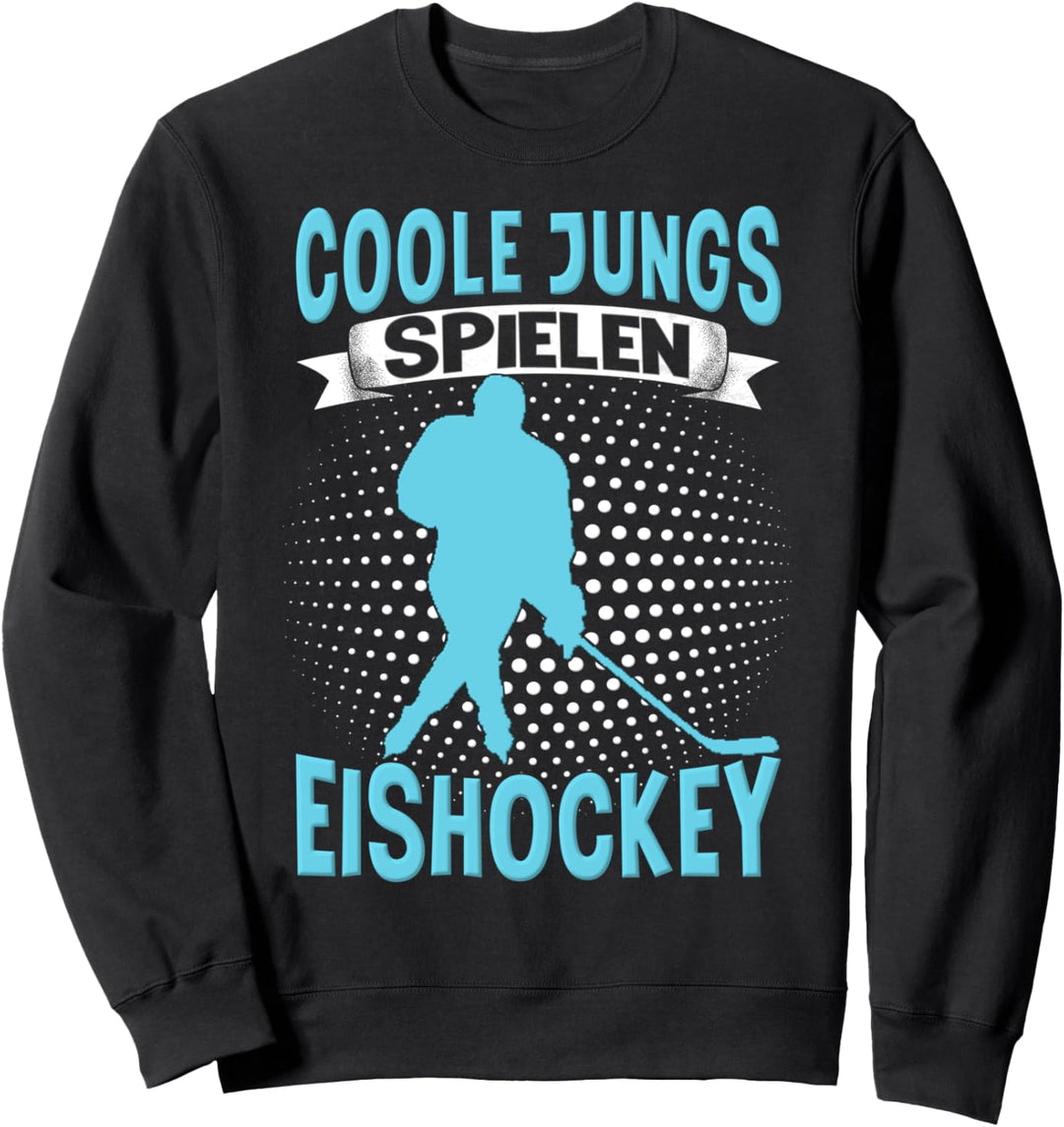 Hockey Eishockeyspieler Jungs Jungen Eishockey Sweatshirt