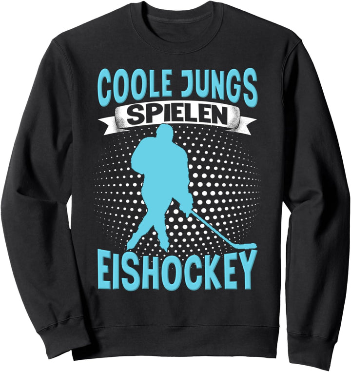 Hockey Eishockeyspieler Jungs Jungen Eishockey Sweatshirt